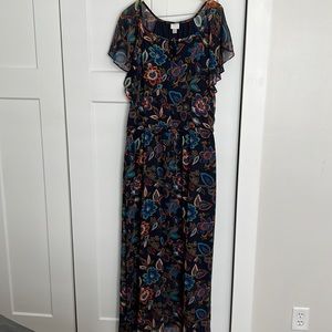 Multi-colored maxi dress